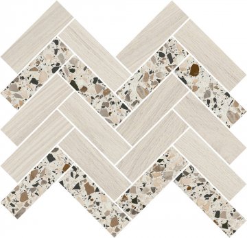 Карвинг 60x60 Монтиони Kerama Marazzi: Мозаика Монтиони Мозаичный Миндальный 34x35.5