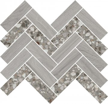 Карвинг 60x60 Монтиони Kerama Marazzi: Мозаика Монтиони Мозаичный Серый 34х35.5