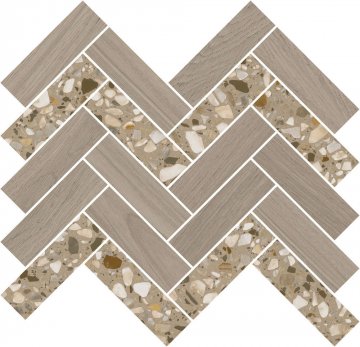 Карвинг 60x60 Монтиони Kerama Marazzi: Мозаика Монтиони Мозаичный Коричневый Светлый 34x35.5