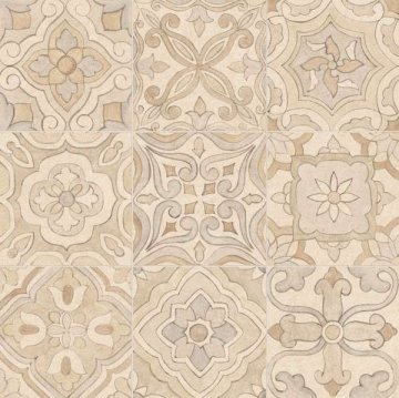 Карвинг 60x60 Ньюкон (Newcon) Vitra: Декор Ньюкон Пэчворк Теплая Гамма