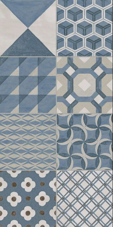 Карвинг 60x60 Онда Kerama Marazzi: Декор настенный Онда 4 Матовый Обрезной