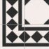 Матовый 20x20  : Negro Esquina