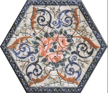 Карвинг 60x60 Парк Гуэля Kerama Marazzi: Декор Парк Гуэля Флора A383