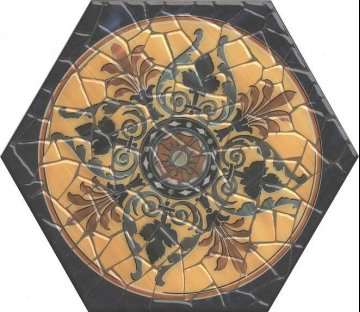Карвинг 60x60 Парк Гуэля Kerama Marazzi: Декор Парк Гуэля Флора A385