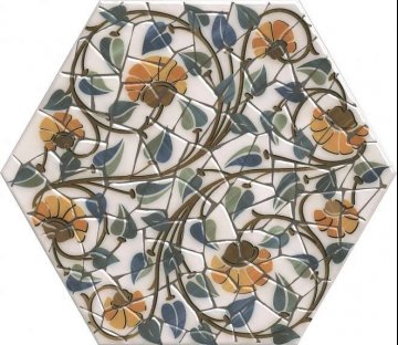 Карвинг 60x60 Парк Гуэля Kerama Marazzi: Декор Парк Гуэля Флора A386