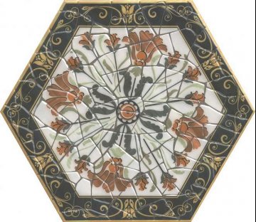 Карвинг 60x60 Парк Гуэля Kerama Marazzi: Декор Парк Гуэля Флора A381