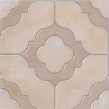 Карвинг 60x60 Помильяно Kerama Marazzi: Декор Помильяно Вставка беж лаппатированный SG1550L