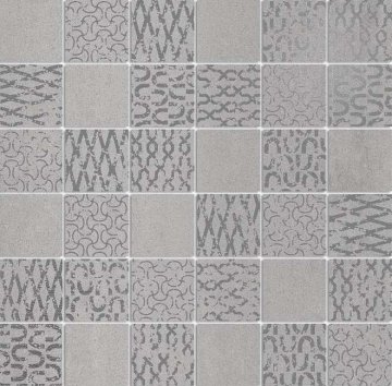 Карвинг 60x60 Про Дабл Kerama Marazzi: Декор Про Дабл Серый Мозаичный 30x30 9мм