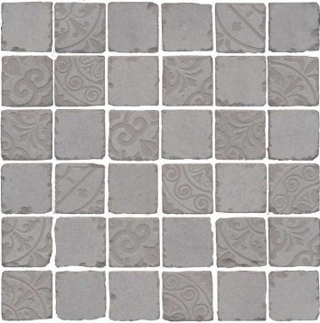 Карвинг 60x60 Про Фьюче Kerama Marazzi: Мозаика Про Фьюче Серый Мозаичный 30x30 9мм