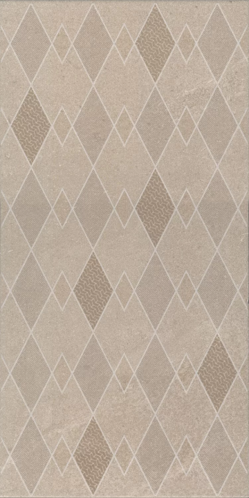 Карвинг 60x60 Про Матрикс Kerama Marazzi: Декор настенный Про Матрикс бежевый матовый Обрезной 30х60