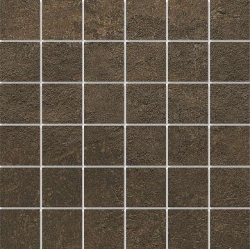Карвинг 60x60 Про Стоун Kerama Marazzi: Декор Про Стоун Коричневый Мозаичный 30x30 9мм