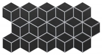 Карвинг 60x60 Rhombus (Ромбус) Realonda Ceramica: Black