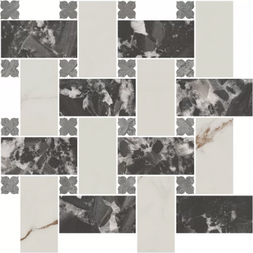 Карвинг 60x60 Риальто Kerama Marazzi: Декор Риальто 3 наборный матовый 43,5х43,5