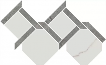 Карвинг 60x60 Риальто Kerama Marazzi: Декор Риальто 3 наборный лаппатированный 48х29,5