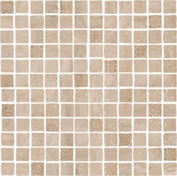 Карвинг 60x60 Риальто Антика Kerama Marazzi: Мозаика Риальто Антика 2 Мозаичный Бежевый Матовый