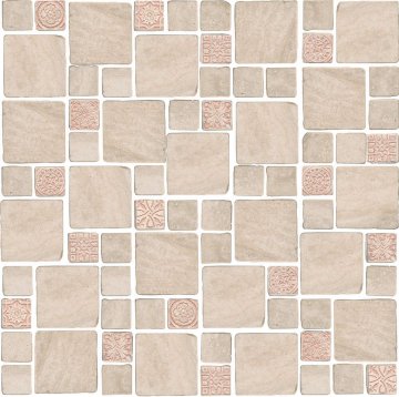Карвинг 60x60 Риальто Антика Kerama Marazzi: Мозаика Риальто Антика 4 Мозаичный Бежевый Светлый Матовый