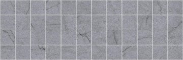 Карвинг 60x60 Рок (Rock) Laparet: Рок Декор мозаичный серый ММ11187