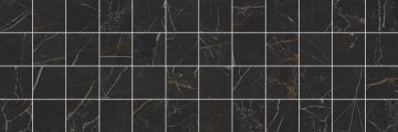 Карвинг 60x60 Роял (Royal) Laparet: Роял Декор мозаичный чёрный ММ60074