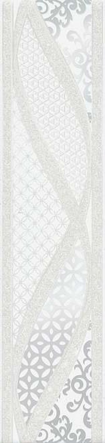 Карвинг 60x60 Руаяль Kerama Marazzi: Бордюр настенный Руаяль Cen. Узоры белый 7.2x30