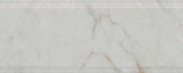 Карвинг 60x60 Серенада Kerama Marazzi: Бордюр настенный Серенада Белый Глянцевый Обрезной 30x12