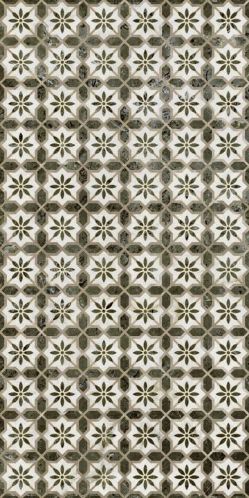 Карвинг 60x60 Серенада Kerama Marazzi: Декор настенный Серенада 3 Глянцевый Обрезной 30x60