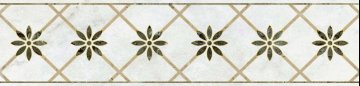 Карвинг 60x60 Серенада Kerama Marazzi: Бордюр настенный Серенада 4 Глянцевый Обрезной 30x7.2