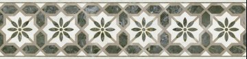 Карвинг 60x60 Серенада Kerama Marazzi: Бордюр настенный Серенада 6 Глянцевый Обрезной 30x7.2