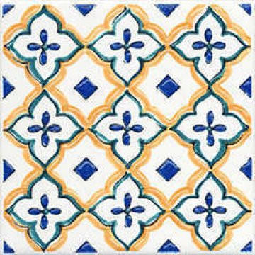 Карвинг 60x60 Соларо Kerama Marazzi: Декор напольный Соларо Капри майолика 491 9.8х9.8