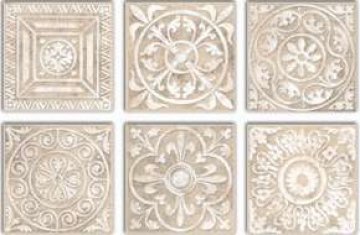 Карвинг 60x60 Сонет Kerama Marazzi: Декор Сонет Бежевый