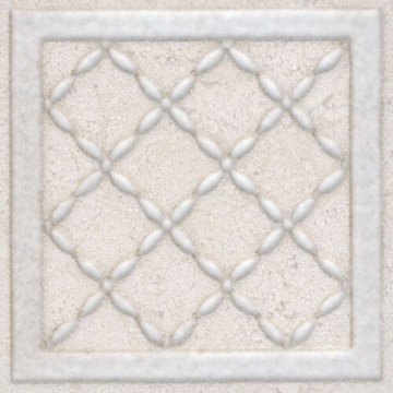Карвинг 60x60 Сорбонна Kerama Marazzi: Декор напольный Сорбонна Ins. Беж 9.6х9.6 8.5мм