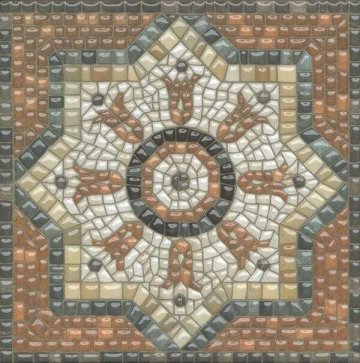 Карвинг 60x60 Стемма Kerama Marazzi: Декор настенный Стемма Dec. Микс 3
