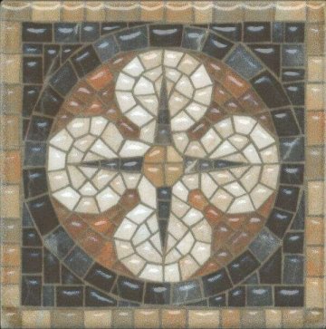 Карвинг 60x60 Стемма Kerama Marazzi: Декор Стемма Ins. Mix 9.8х9.8