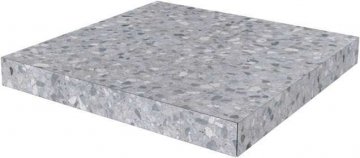 Карвинг 60x60 Терраццо Kerama Marazzi: Терраццо Угловая Клееная Серый 33x33 9мм