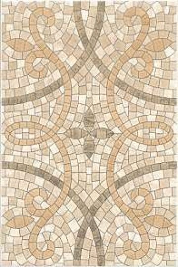 Карвинг 60x60 Травертин Kerama Marazzi: Декор настенный Травертин Узор 20х30