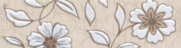 Карвинг 60x60 Туари Kerama Marazzi: Бордюр настенный Туари Cen. Цветы бежевый 20x5.7