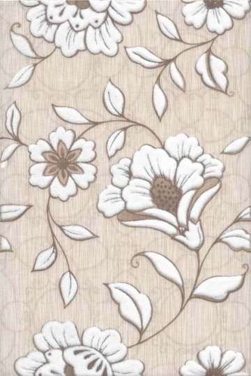 Карвинг 60x60 Туари Kerama Marazzi: Декор настенный Туари Dec. Цветы бежевый 20x30