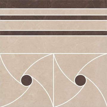 Карвинг 60x60 Версаль Kerama Marazzi: Декор напольный Версаль Dec. Бежевый наборный 30х30 3