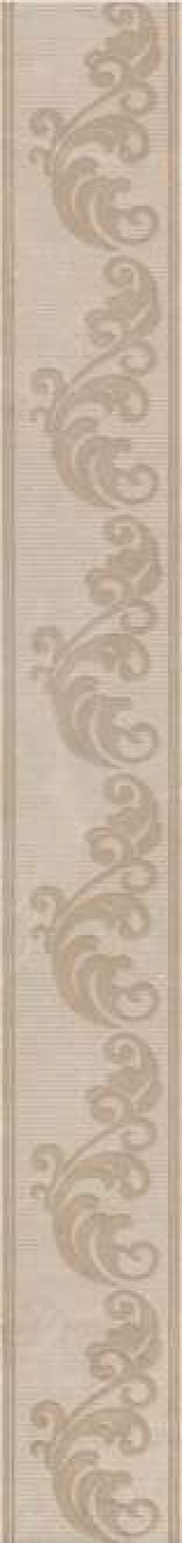 Карвинг 60x60 Версаль Kerama Marazzi: Бордюр настенный Версаль Cen. Беж 7.2х60