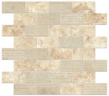 Карвинг 60x60 AIX (Аикс) Atlas Concorde: Керамогранит Aix Blanc Minibrick Tumbled (9AKB)