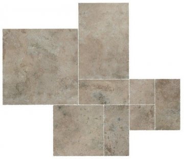 Карвинг 60x60 AIX (Аикс) Atlas Concorde: Керамогранит Aix Cendre Kit Multiformato Tumbled (A04Z)