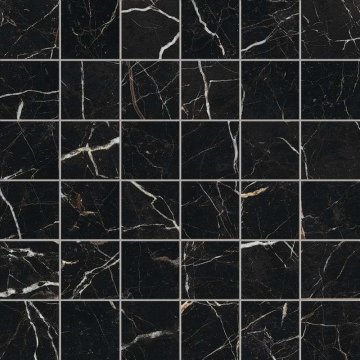 Карвинг 60x60 Allure (Аллюр) Atlas Concorde: Керамогранит Аллюр Империал Блек Мозайка Шлиф