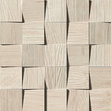 Карвинг 60x60 Axi (Акси) Atlas Concorde: Керамогранит Axi White Pine Mosaico 3D (AMV7)