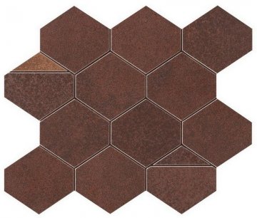 Карвинг 60x60 Blaze (Блейз) Atlas Concorde: Керамическая плитка Blaze Corten Mosaico Nest (9BNC)