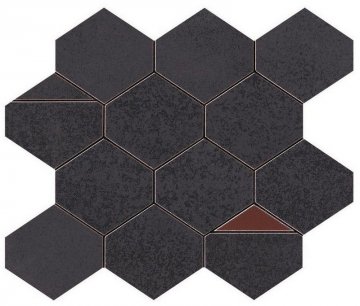 Карвинг 60x60 Blaze (Блейз) Atlas Concorde: Керамическая плитка Blaze Iron Mosaico Nest (9BNI)