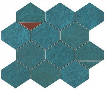 Карвинг 60x60 Blaze (Блейз) Atlas Concorde: Керамическая плитка Blaze Verdigris Mosaico Nest (9BNV)