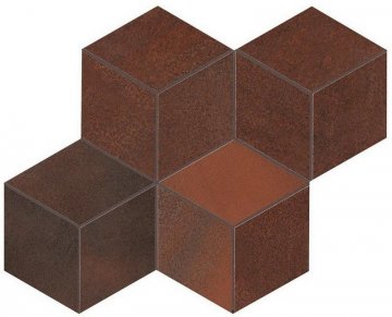 Карвинг 60x60 Blaze (Блейз) Atlas Concorde: Керамогранит Blaze Corten Mosaico Esagono Lapp (A0UM)