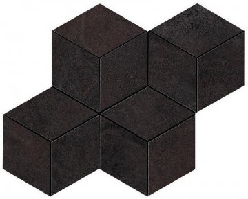 Карвинг 60x60 Blaze (Блейз) Atlas Concorde: Керамогранит Blaze Iron Mosaico Esagono Lapp (A0UN)