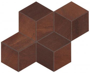Карвинг 60x60 Blaze (Блейз) Atlas Concorde: Керамогранит Blaze Corten Mosaico Esagono Matt (A0UP)