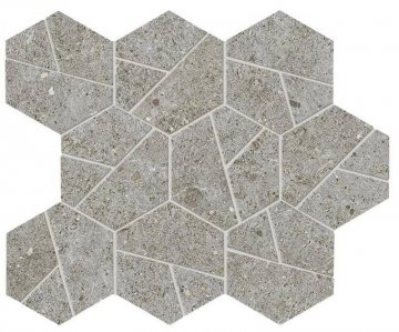 Мозаика Boost Stone (Буст Стоун) Atlas Concorde: Керамогранит BOOST STONE Grey Mosaico 25,28,5 A7CZ