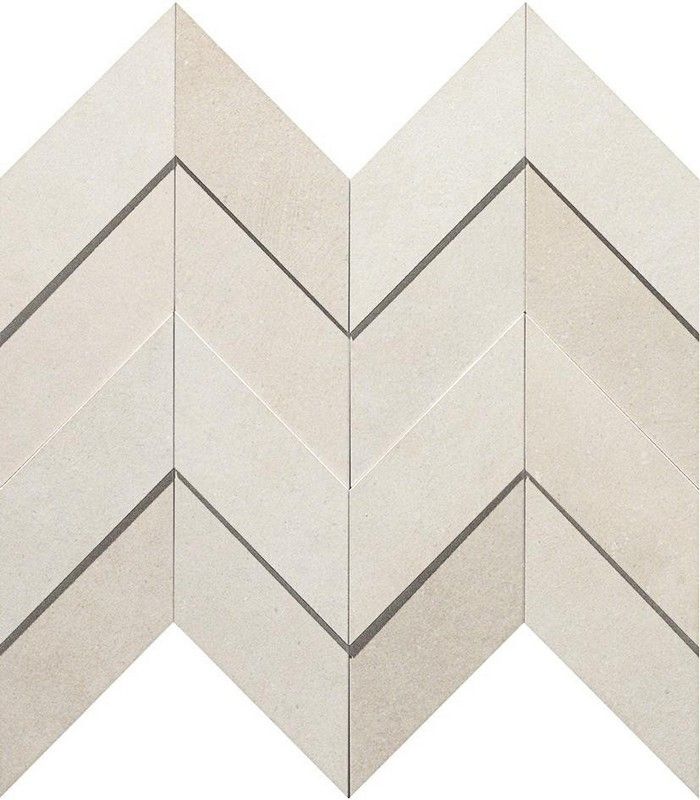 Элемент Керамогранит Dwell Off-White Chevron 3D (A1DK) коллекции Dwell (Двелл) Atlas Concorde